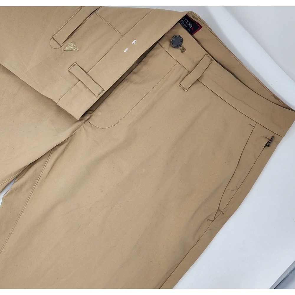 Untuckit Chancellor Pants Mens 33x32 Performance‎ Golf Chino Beige Tan NWOT